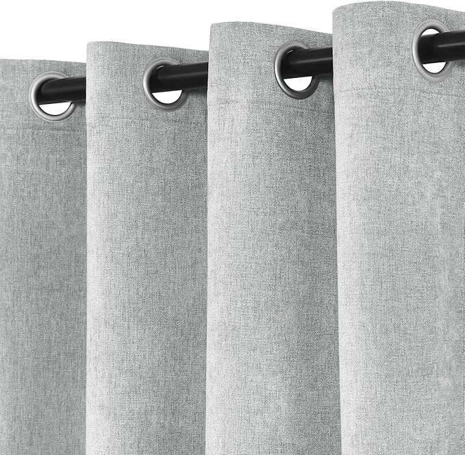Macochico 52" Wx108 L 100% Blackout Curtains Extra Long Thermal Insulated - Image 4