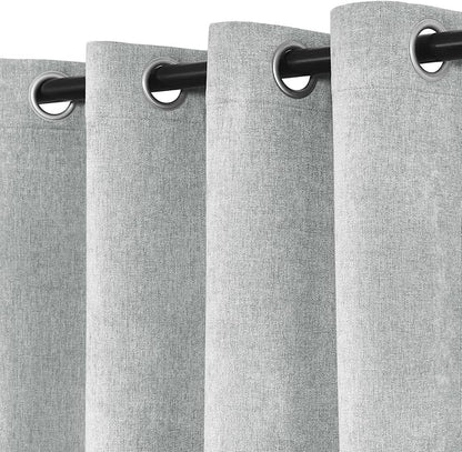 Macochico 52" Wx108 L 100% Blackout Curtains Extra Long Thermal Insulated - Image 4