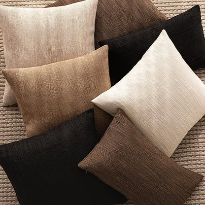 Foindtower Set of 2 Decorative Textured Burlap Linen Throw Pillow Covers - Image 7