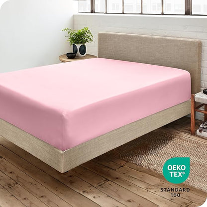 Bare Home Fitted Bottom Sheet Twin Size - Image 4