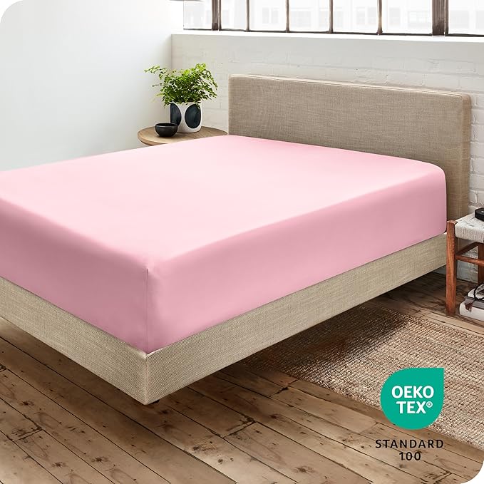 Bare Home Fitted Bottom Sheet Queen Size - Image 4