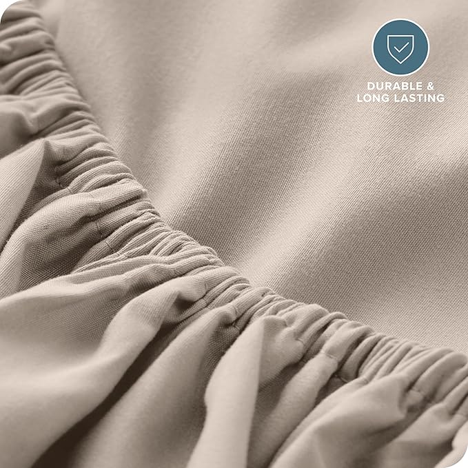 Bare Home Fitted Bottom Sheet Twin Size - Image 5