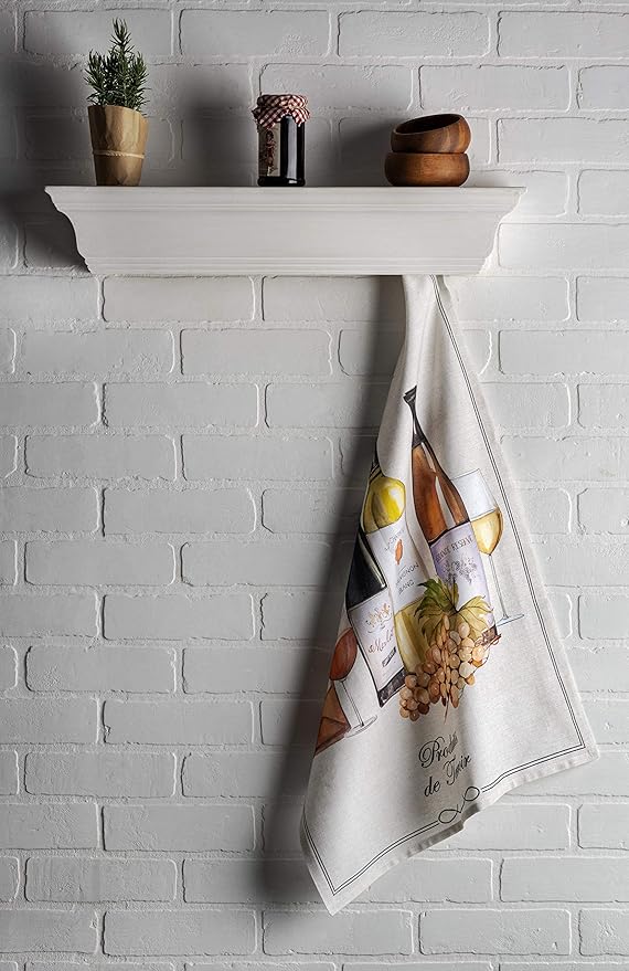 Maison d' Hermine Kitchen Towels Set of 3 100% Cotton 27.50" x 20" Reusable - Image 7