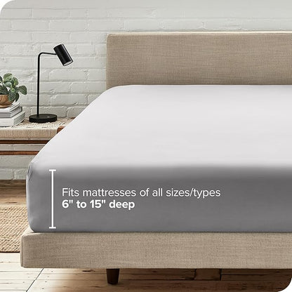 Bare Home Fitted Bottom Sheet Twin Size - Image 6