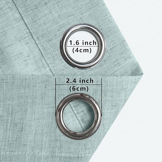 Light Green Curtains 84 Inch Length - Image 7