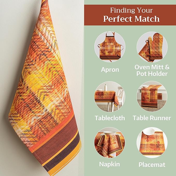 Maison d' Hermine Kitchen Towels Set of 3 100% Cotton 20" x 27.5" Reusable - Image 6