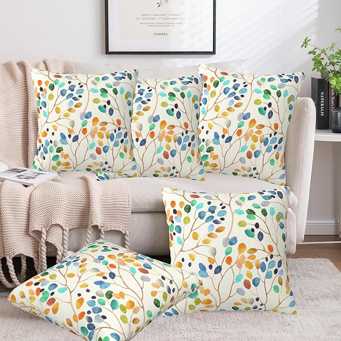 Throw Pillow Cover Case Abstract Floral - Image 6