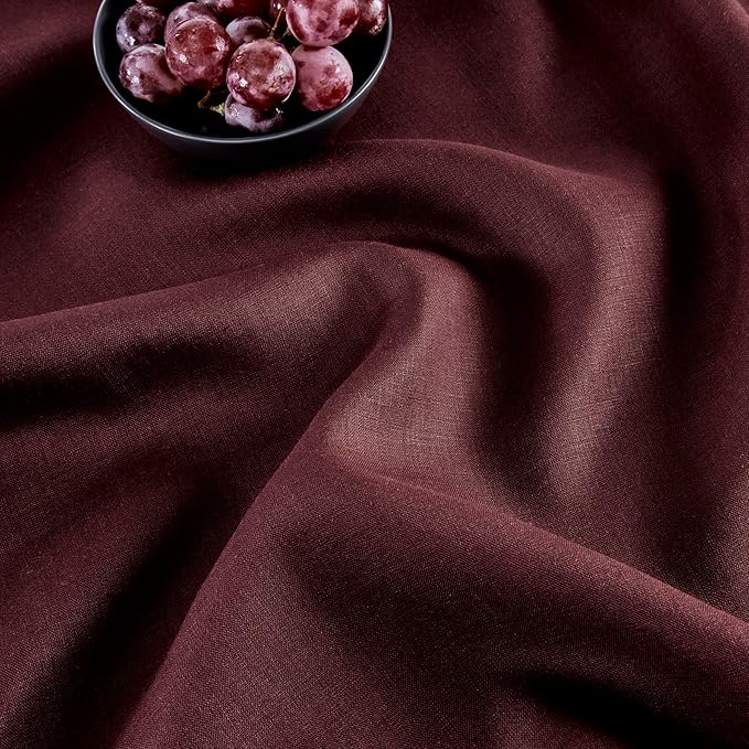 Solino Home Linen Burgundy Table Runner 132 Inches Long - Image 9