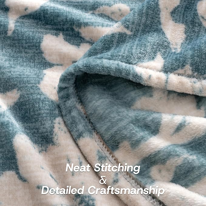 Luxury Printed Fleece Warm Throw Blanket, Soft Lightweight Velvety Plush Throw - Image 5