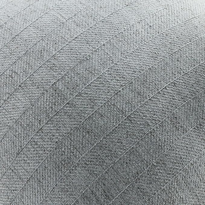 22x22 Linen Pillow Covers Steel Blue Pack of 2 Farmhouse Boho Neutral Accents - Image 2