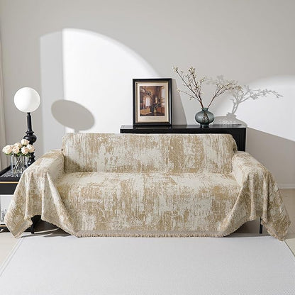 MEETSKY Oversized Couch Cover for Sectional Sofa Set Abstract Geometric Sofa by MEETSKY