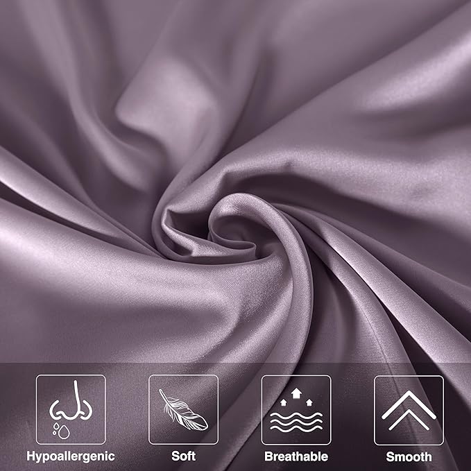 Mulberry Silk Pillowcase for Hair and Skin, Cooling Silk Pillow Case - Image 2