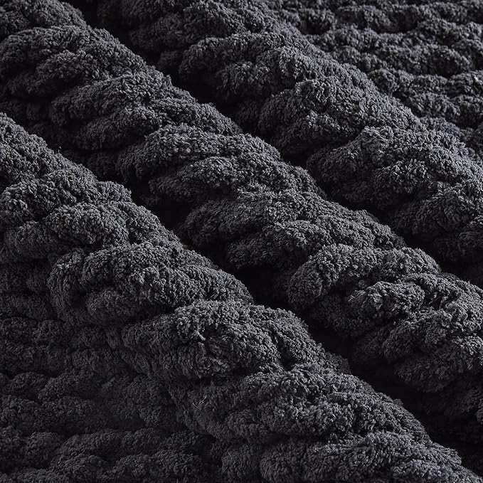 Carriediosa Chunky Knit Throw Blanket 60" X 80" Twin, 100% Hand Made Large - Image 7