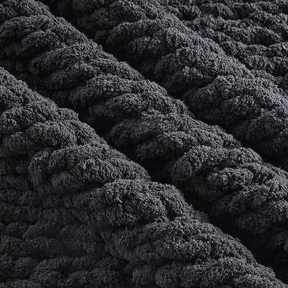 Carriediosa Chunky Knit Throw Blanket 60" X 80" Twin, 100% Hand Made Large - Image 7