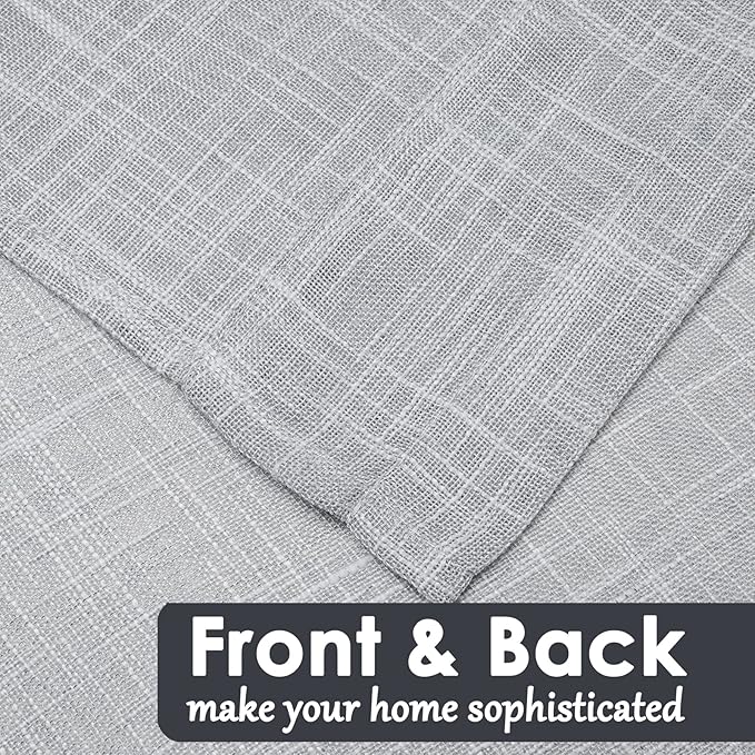 Beda Home Tassel Linen Textured Swag Valances - Image 4