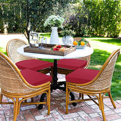 Outdoor Chair Cushions Set of 4 Waterproof Patio Chair Cushions - Image 6
