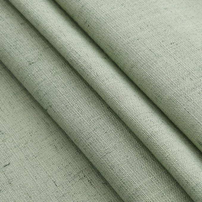 Sheer Light Sage Linen Curtains 72 Inch Length - Image 7