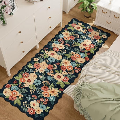DUKINO 2.6x8 Runner Rug for Hallway, Washable Kitchen Rug - Image 2