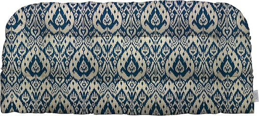RSH DECOR: Tufted Wicker Loveseat Cushion | 41” x 19" | All-Weather Spun Fabric by RSHDECOR