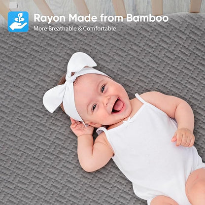 Hanherry 100% Waterproof Full Size Mattress Protector, Rayon Made from Bamboo - Image 2