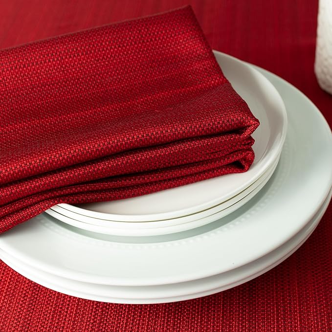 Benson Mills Cameron Textured Fabric Cloth Napkins, - Image 5