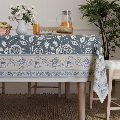 Encasa XO Square 56"x56" Tablecloth | Water-Repellent Polyester Dining Table by EncasaXO
