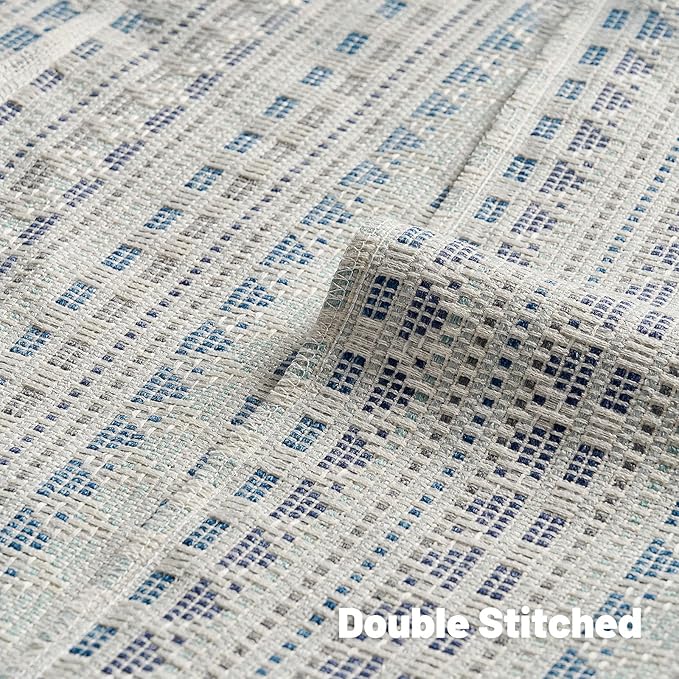 FUTEI Blue Grey Decorative Throw Pillow Covers 18x18 Inch Set of 2, Soft Cozy - Image 4
