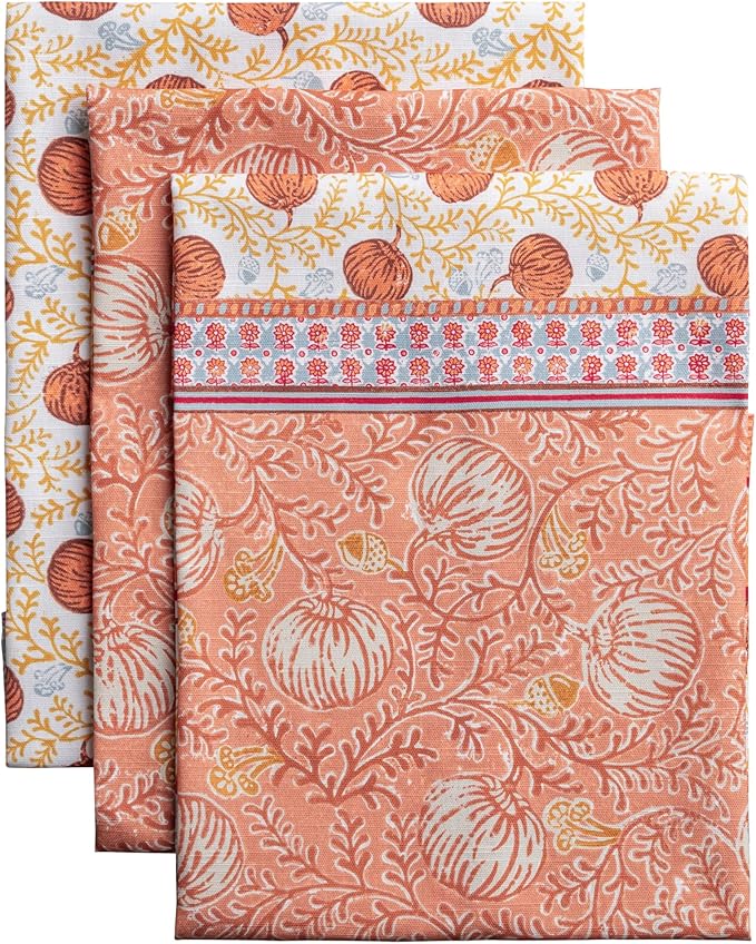 Maison d' Hermine Kitchen Towels Set of 3 100% Cotton 20" x 27.5" Reusable by MaisondHermine