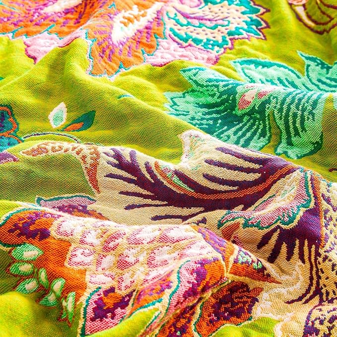 Fall Throw Blanket, 100% Cotton Soft Rustic Boho Throw Blanket - Image 5