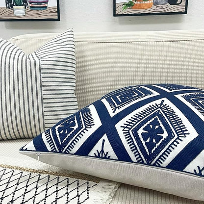 Slow Cow Embroidery Cushion Cover Decorative Invisible Zipper Throw Pillow Cover - Image 4