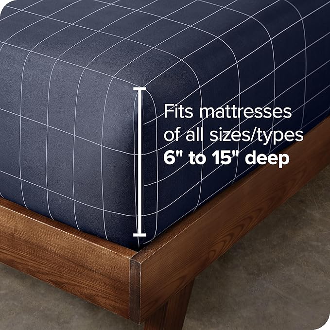 Bare Home Fitted Bottom Sheet Queen Size - Image 3