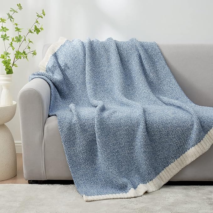 Snuggle Sac Heather Blue Throw Blanket - Image 3