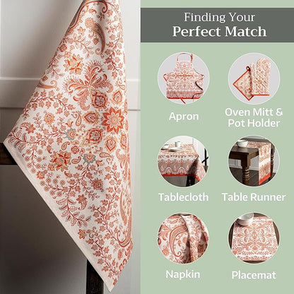 Maison d' Hermine Kitchen Towels Set of 3 100% Cotton 20" x 27.5" Reusable - Image 5