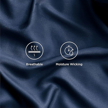 Bedsure Full Size Bed Sheets, Cooling Sheets, Rayon Derived from Bamboo - Image 4