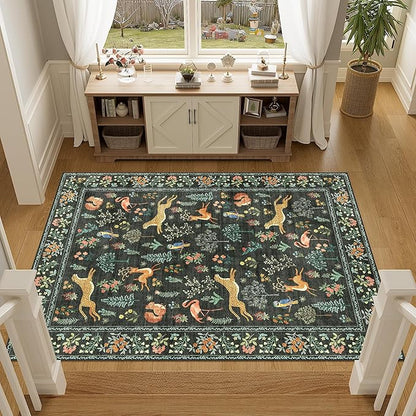 DUKINO 3x5 Rug, Washable Animal Area Rug - Image 6