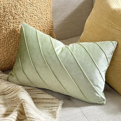 GIGIZAZA Sage Green Velvet Pillow Covers 12x20 - Image 2