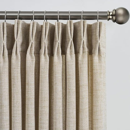 Beige Sheer Curtains 120 Inches Long by RAIN+CITY