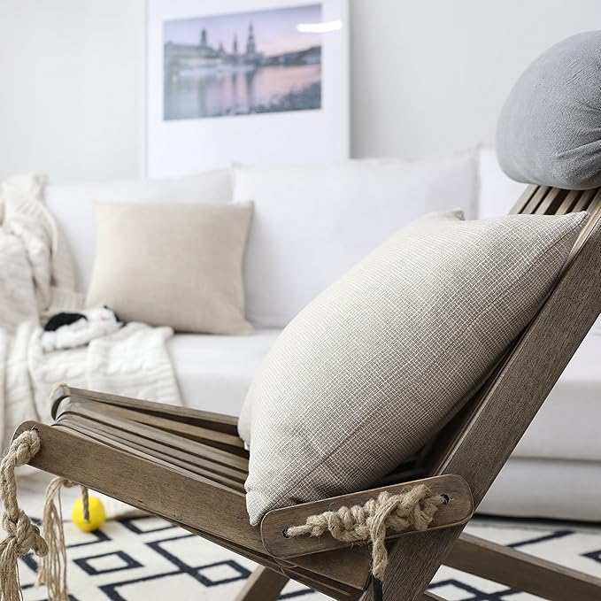 Kevin Textile Simple Linen Pillow Covers Nordic Stars Soft Cushion Case - Image 7