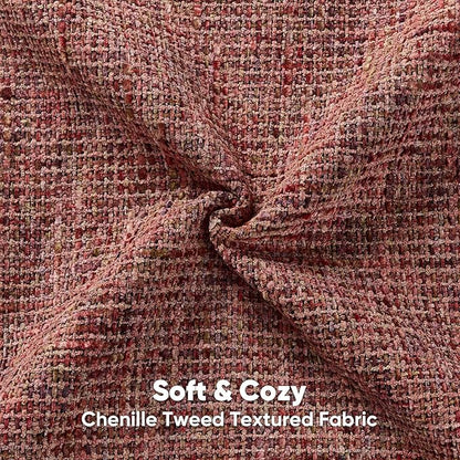 FUTEI Burgundy Decorative Throw Pillow Covers 20x20 Inch Set of 2, Soft - Image 2
