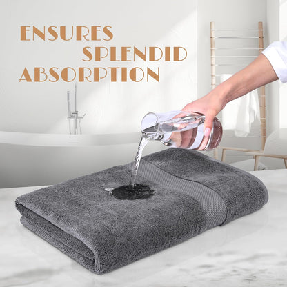 white classic wealuxe grey towels for bathroom 6 showing dimensions