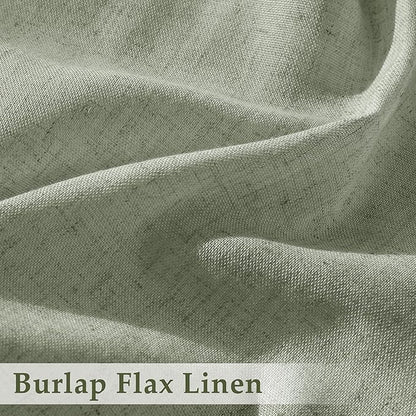 Sage Green Pinch Pleated Semi Sheer Curtains 108 Inches long - Image 3