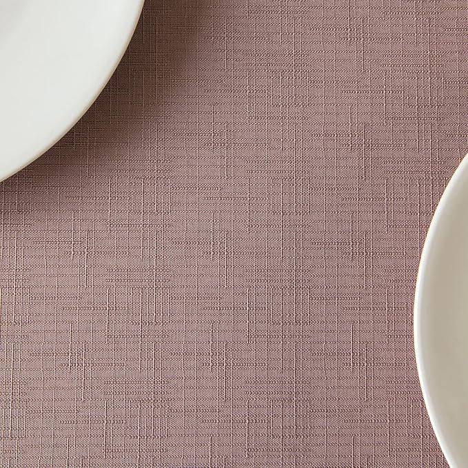 maxmill Rectangle Slubby Textured Tablecloth Waterproof Spillproof Wrinkle Free - Image 9