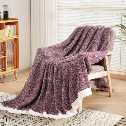 NEXHOME PRO Soft Twin Blankets for Couch, Reversible Warm Blankets Cozy Knit - Image 7