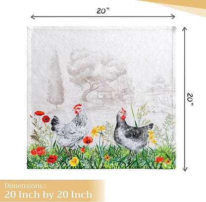 Maison d' Hermine Cloth Napkins Set of 4 100% Cotton Everyday Reusable Square - Image 4