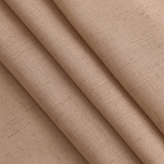 Extra Long Peach Linen Curtains 120 Inch - Image 4