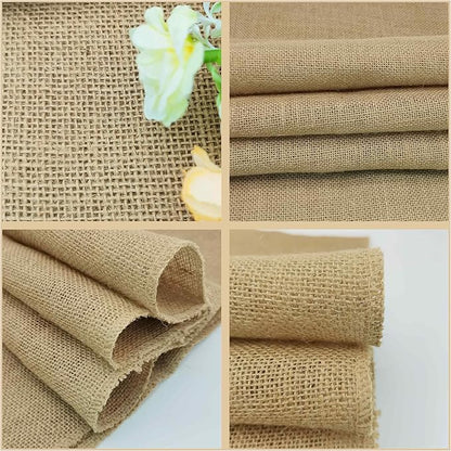 1 Pack 12 inch x 10 Yards Burlap Table Runner, Natural Rustic Jute Table Runners - Image 5