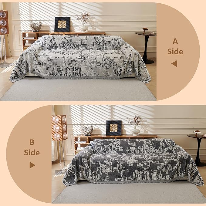 MYSKY HOME Boho Couch Cover Sofa Covers, Couch Covers - Image 5