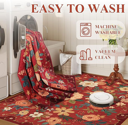 DUKINO 2x6 Runner Rug for Hallway, Washable Kitchen Runner Rug - Image 7