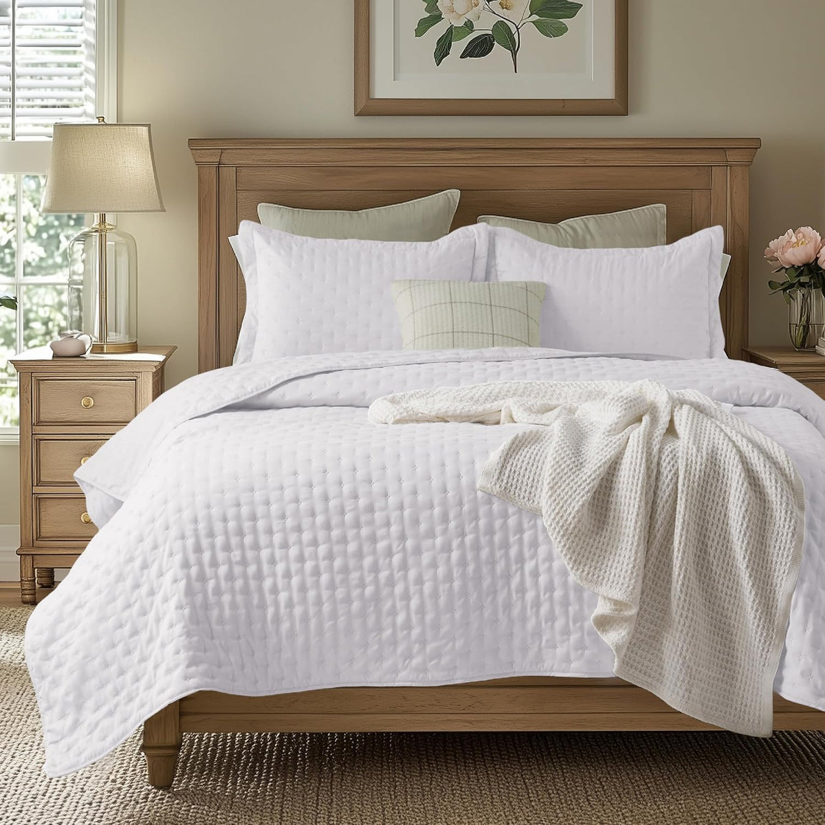 bedsure quilts queen size - lightweight comforter queen, main product view