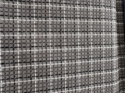 OctoRose 3 Side Zipper Upholstery Thick Checked-Grey, Full Size Futon Cover by OctoRose